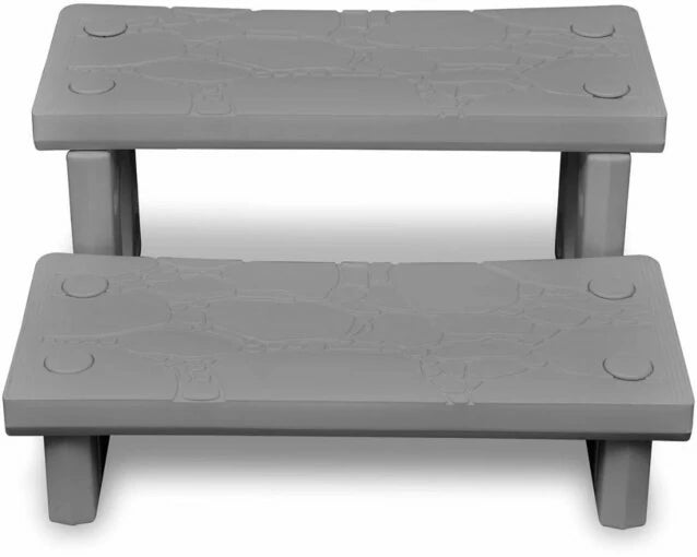 Harmaat kylpyportaat