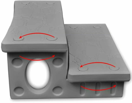 Harmaat kylpyportaat