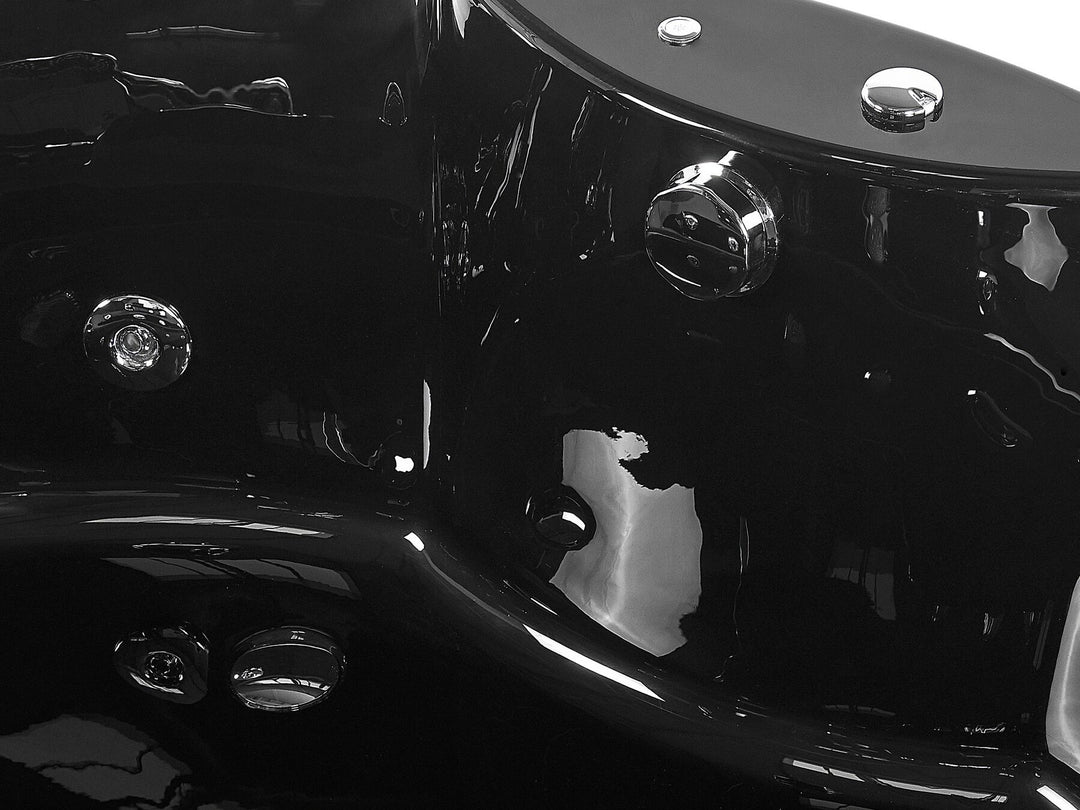 Kulmaporeamme LED-valot musta 205 x 150 cm SENADO