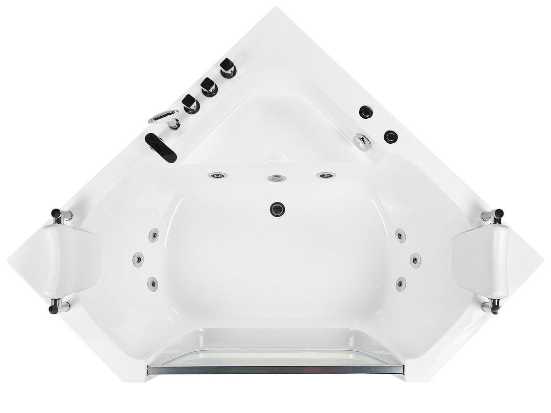 Kulmaporeamme valkoinen 135 x 135 cm CANTALLA